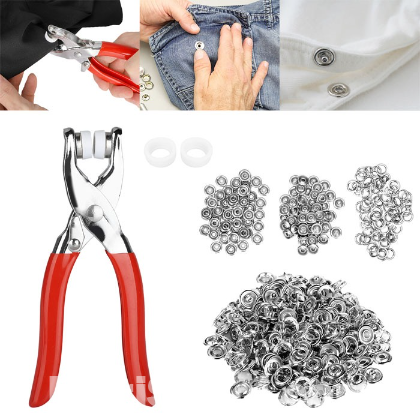 Hand Pressure Pliers For Prong Snap Button (100পিস বোতাম )